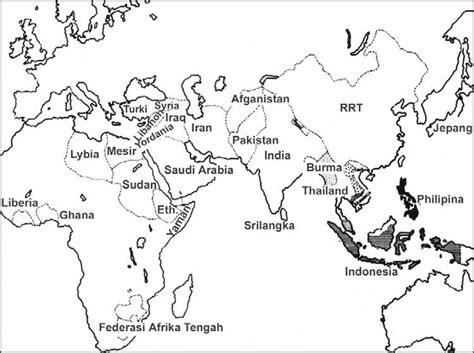 Sketsa Peta Asia Tenggara Hitam Putih 1 Norwood Gaylord - Riset