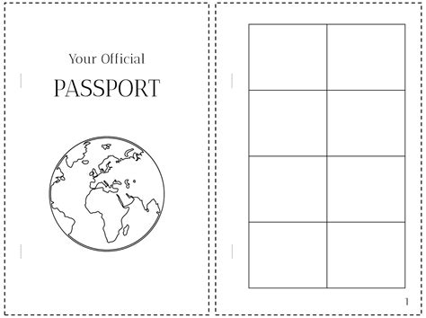 Printable Passport For Kids Pretend Travel Adventure Kit - Fillable ...