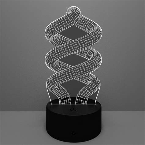 Spiral LED Lamp – Double Cut Designs LLC