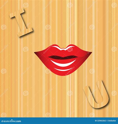 I KISS YOU - Card stock vector. Illustration of holiday - 22965362