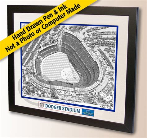 Los Angeles Dodgers Art Dodger Stadium Art Print LA Dodgers | Etsy