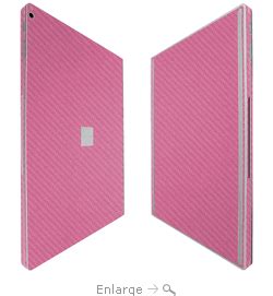 Microsoft Surface Book 2 TechSkin Pink Carbon Fiber Skin (15")