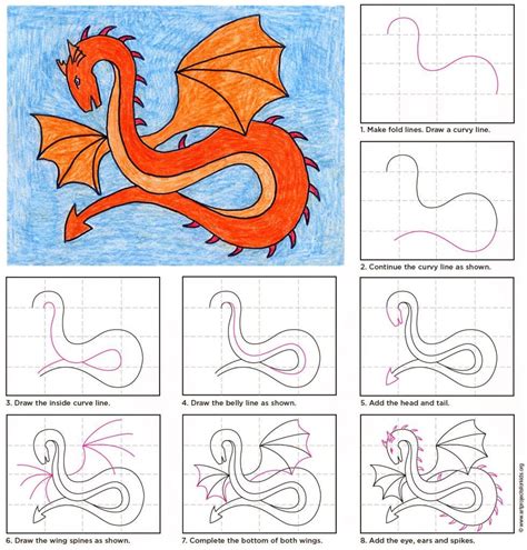 how to draw a dragon step by step for beginners - Tonisha Quintero