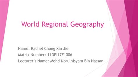 Chapter 2 world regional geography | PPT | Free Download