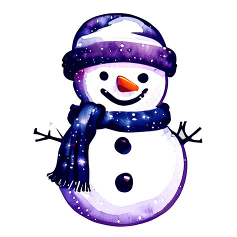 Cute Snowman Line Drawing Cartoon · Creative Fabrica