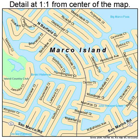 Marco Island Florida Street Map 1243075