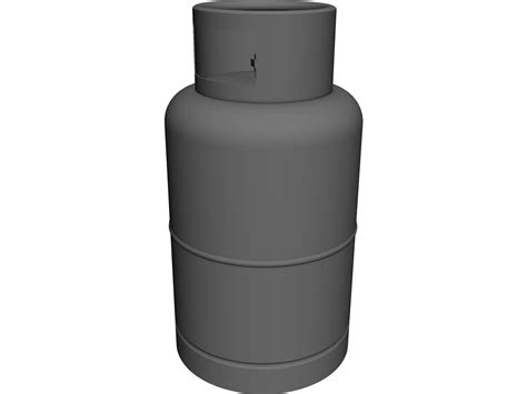 Gas Cylinder CAD Model - 3DCADBrowser