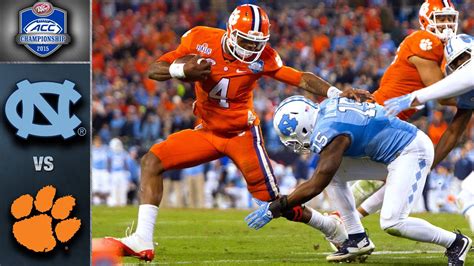 Clemson vs. North Carolina ACC Football Championship Game Highlights (2015) - YouTube