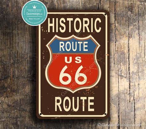 ROUTE 66 SIGN Route 66 Signs Vintage Style Route 66 Sign | Etsy