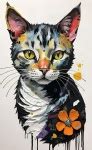 Mixed-Media Cat Layout Free Stock Photo - Public Domain Pictures