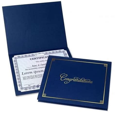 Wholesale Graduation Certificate Folder Leather Paper Diploma Cover Holder - A4 Certificate ...