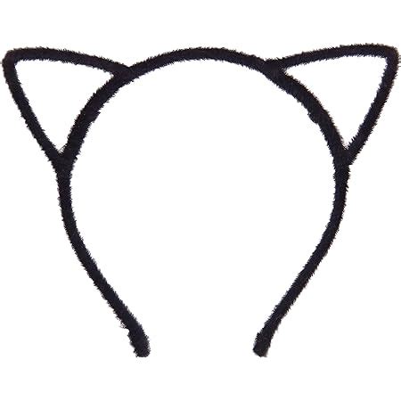 Amazon.com: Bonnie Z. Leonardo Furry Cat Ears Headband Black : Clothing ...