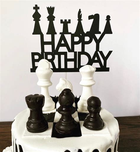 Chess Cake Topper Chess Birthday Cake Topper Chess Topper - Etsy Canada