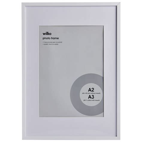 Wilko A2 Frame White | Wilko