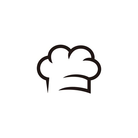 Chef hat cloud line icon, outline vector sign, linear style pictogram isolated on white. Cuisine ...