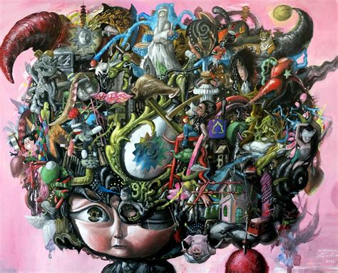 The Crowded Paintings of Kiatanan Iamchan - Hi-Fructose Magazine