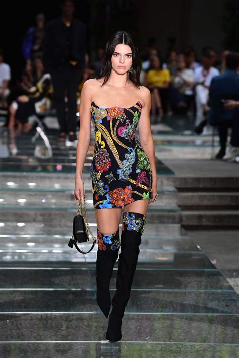 KENDALL JENNER at Versace Fashion Show at Milan Fashion Week 06/16/2018 ...