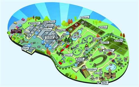 Our Park Map | List of Attractions | Adventure Valley