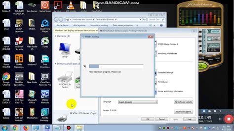 Basic tutorial how to head clean EPSON L120 printer - YouTube