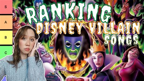 Disney Villain Songs Tier List 💀🍎 - YouTube