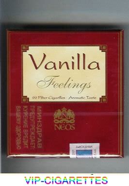 In Stock Feelings Vanilla cigarettes wide flat hard box Online