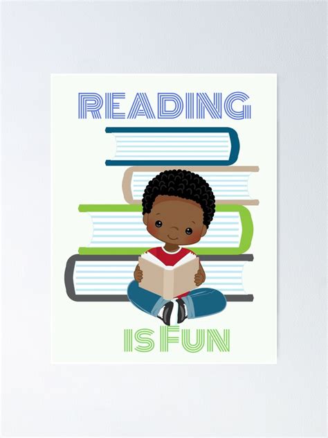 "Reading is Fun" Poster for Sale by Design4Time | Redbubble