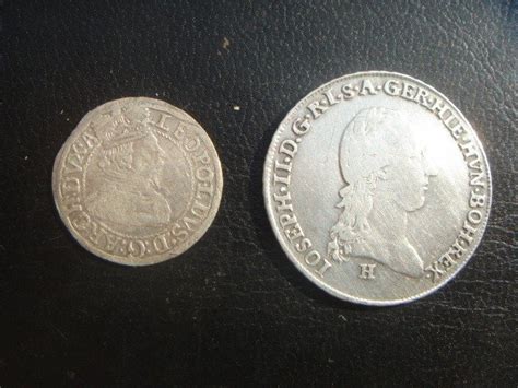 Austria. Lot of two Austrian silver coins 3 Kreuzer - Catawiki