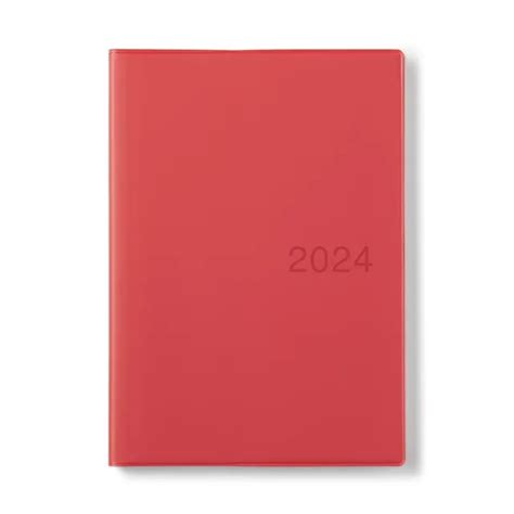 MUJI MONTHLY/WEEKLY SCHEDULE Book 2024 A5 Size Red Beginning December 2023 $34.00 - PicClick