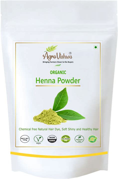 Agrovishwa 100% Pure & Natural Organic Henna Powder | Henna For Smooth