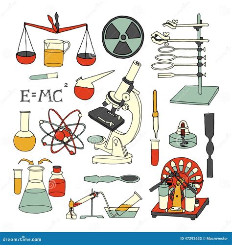 Science Sketch Icons Stock Vector - Image: 47292633