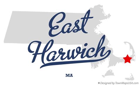 Map of East Harwich, MA, Massachusetts