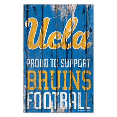 UCLA Bruins Sign 11x17 Wood Proud to Support Design - Special Order in ...