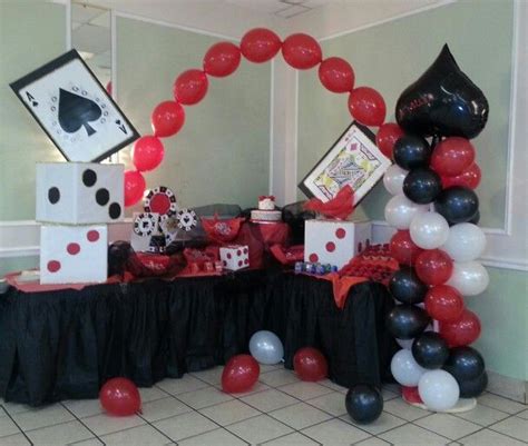 Casino themed party #casino candy table #balloonstand #casino # ...