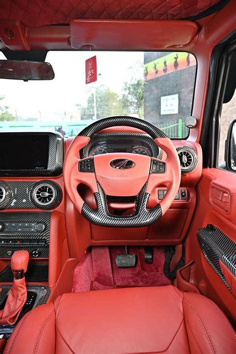 New Mahindra Thar Interior Modified: Autotrade Interior in 2022 | New ...