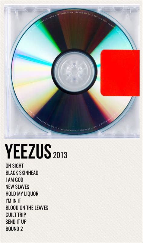 yeezus | Music poster ideas, Yeezus album cover, Music poster