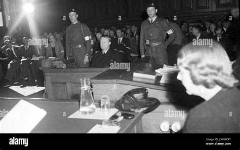 Oslo 19450526. The trial against Vidkun Quisling. From Oslo ...