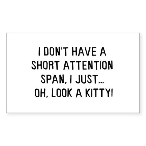 Short attention span Rectangle Decal by lexidh