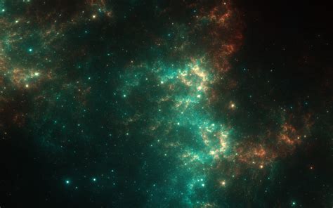 Nebulas Green 4k Wallpaper