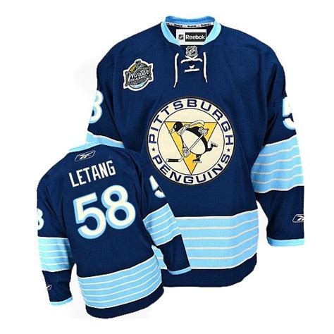 Kris Letang 2011 Winter Classic Vintage Dark Blue Premier Jersey ...