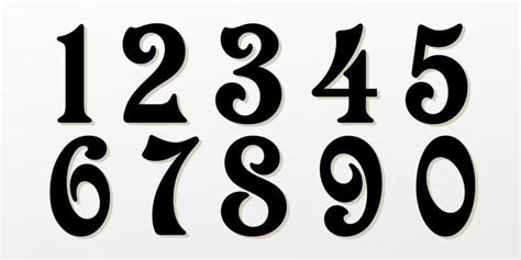 Number fonts, Numbers font, Graffiti lettering fonts