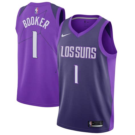 Men's Phoenix Suns Devin Booker Nike Purple Swingman Jersey - City Edition