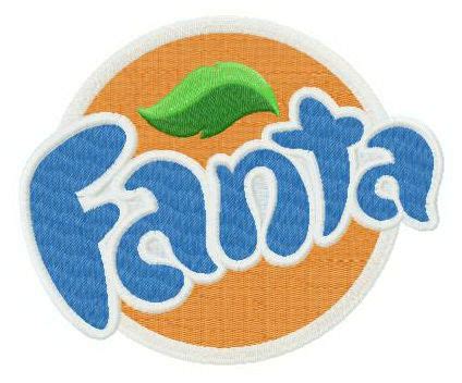 Fanta logo embroidery design