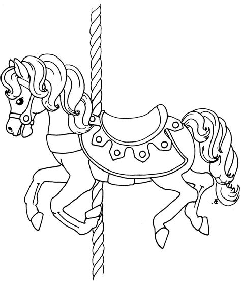 Carousel Animals Coloring Pages at GetColorings.com | Free printable ...