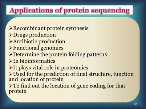 Protein sequence determinatiom