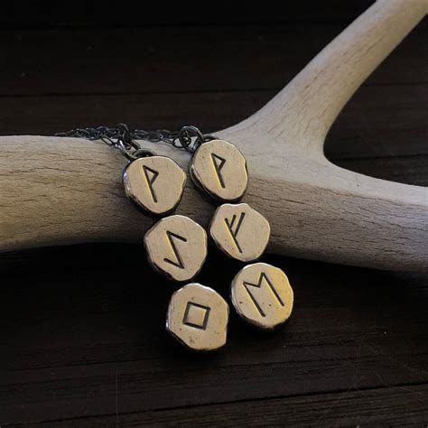 Rune Necklace Viking Jewelry Rune Pendant Rune Charm - Etsy