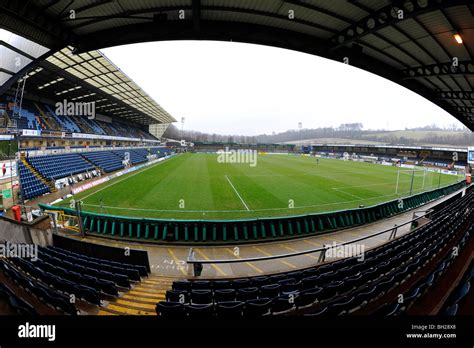 View inside Adams Park Stadium, High Wycombe. Home of Wycombe Wanderers ...