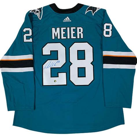 Timo Meier Autographed San Jose Sharks Adidas® Authentic Pro Hockey ...