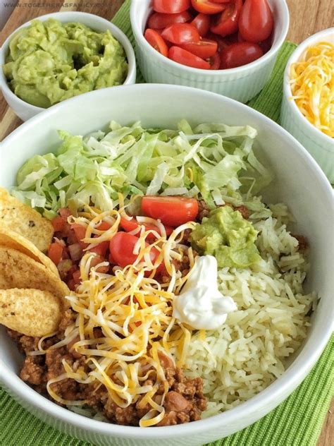 Mexican Haystack Rice Bowls | Together as Family