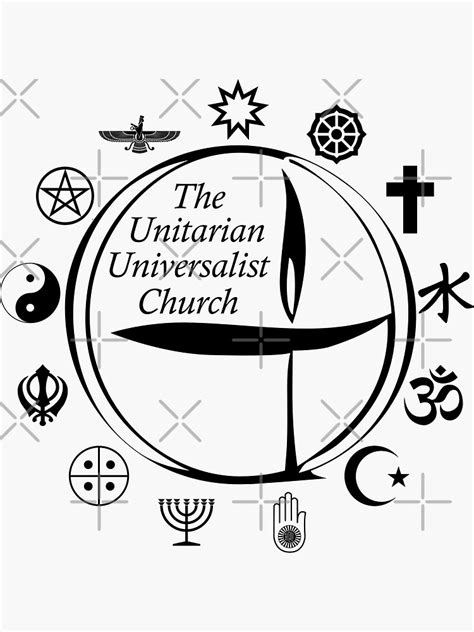 "The Unitarian Universalist Church 1" Sticker by litmusician | Redbubble