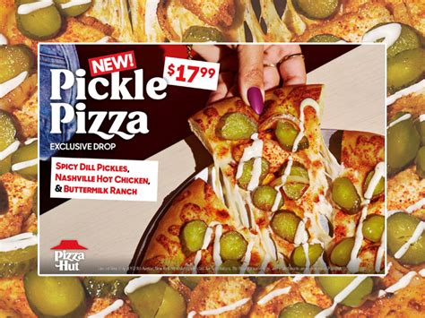 Pizza Hut Debuts New Pickle Pizza At One Location In New York City ...